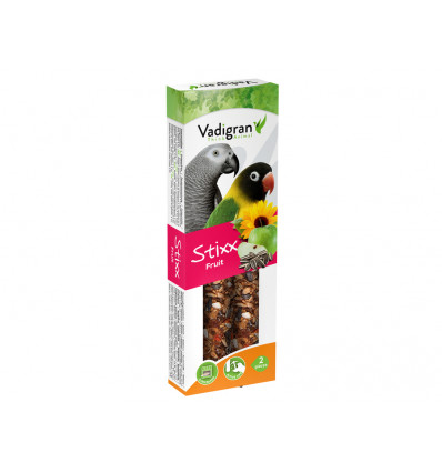 snack stixx parkiet&papegaai fruit 115g