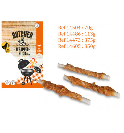 chicken wrapped stick 12cm 375g