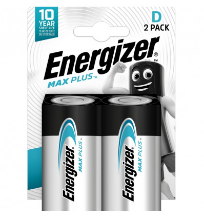 energizer max plus lr20 d bl2