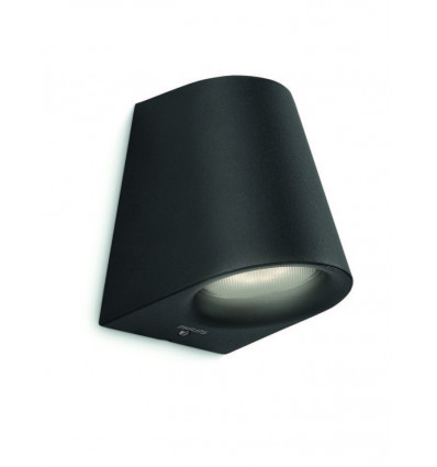 virga wand lantaarn zwart 1x3w selv