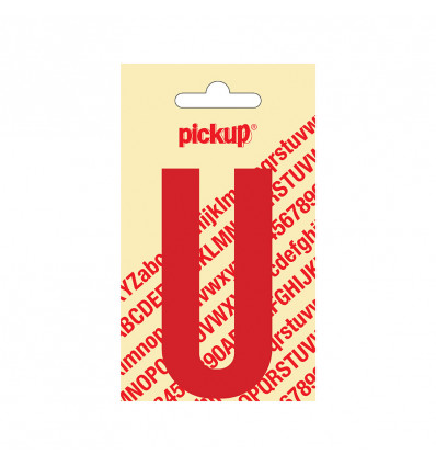 plakletter nobel 90mm rood u