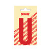 plakletter nobel 90mm rood u