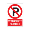 Bord Verboden te parkeren
