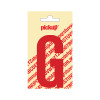 plakletter nobel 90mm rood g