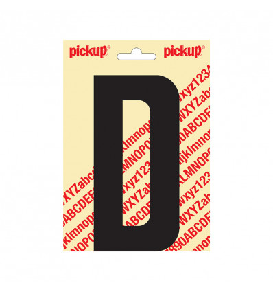 plakletter nobel 150mm zwart d