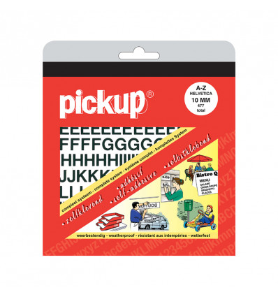 Letterboek Helvetica zwart 10 mm