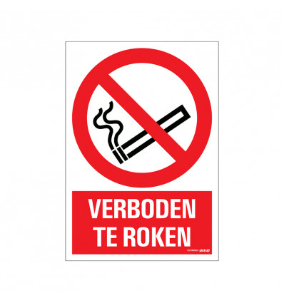 Bord Verboden te roken