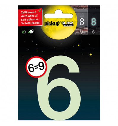 Glow in the dark Nummer 6 9