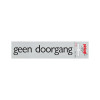 Bord Alulook Geen doorgang