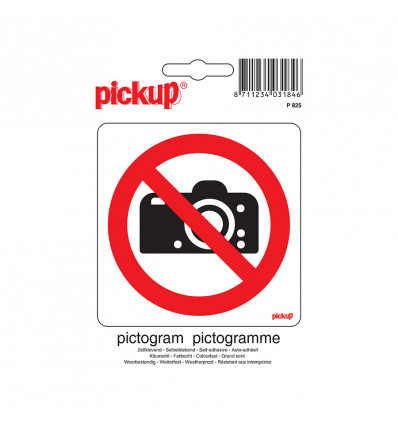Sticker Verboden te fotograferen