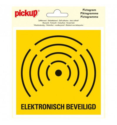 Sticker Elektronisch beveiligd