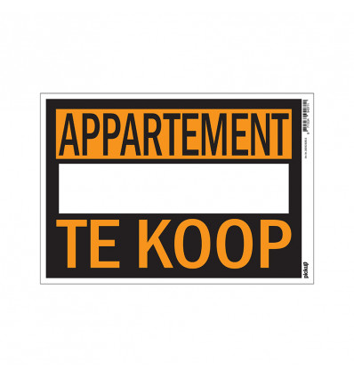 Affiche Appartement te koop