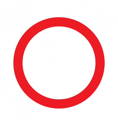 verboden toegang 180mm rond