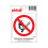pic 10x10cm vuur.open vlam verboden