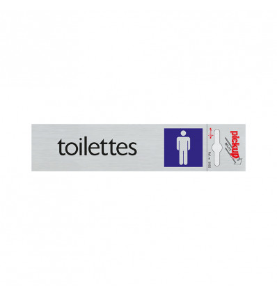 pu route alul.165x44mm toilettes heren