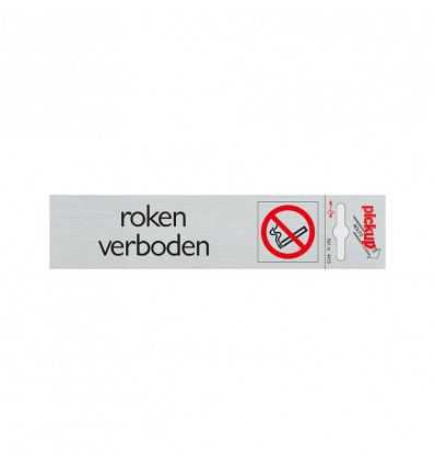pu route alul.165x44mm verboden roken