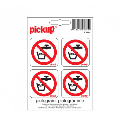 Sticker Geen drinkwater