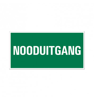 bord 150x300mm vluchtweg nooduitgang