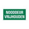 bord 150x300mm vluchtweg nooddeur vrijlaten