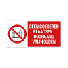 combibord 150x300mm geen goederen plaatsen