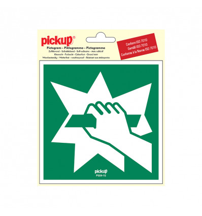 picto vinyl 15x15 ruit inslaan om vluchtweg