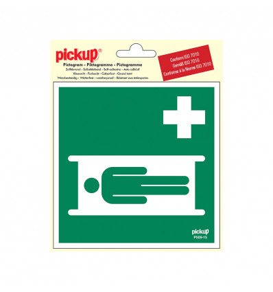 picto vinyl 15x15 brancard