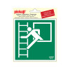 picto vinyl 15x15 vluchtweg met noodladder