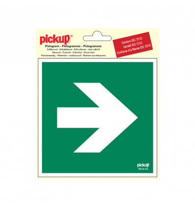 picto vinyl 15x15 richtingspijl 90