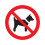 bord rond 180mm verboden voor honden