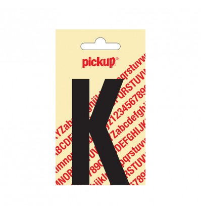plakletter nobel 90mm zwart k