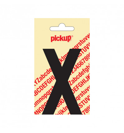 plakletter nobel 90mm zwart x