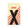 plakletter nobel 90mm zwart x