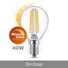 led classic 40w p45 e14 wgd90 cl srt4