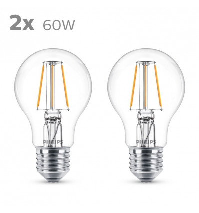 LED classic 60W A60 E27 WW CL ND 2PF/6
