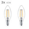 LED classic 40W B35 E14 WW CL ND 2PF/6