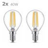LED classic 40W P45 E14 WW CL ND 2PF/6