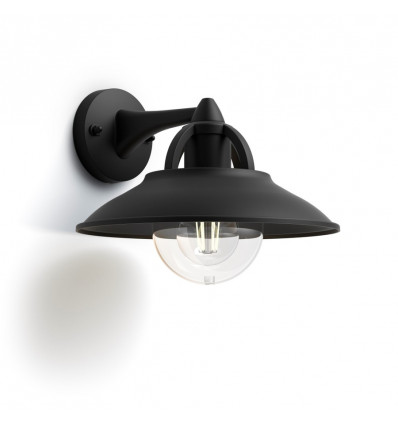 cormorant wall lantem black 1x42w