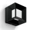parterre wall lantern black 1x8w