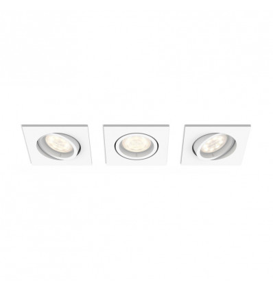 shellbark ingebouwd wit 3x4.5w