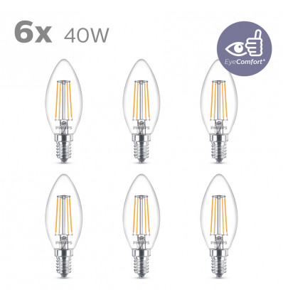 LED classic 40W B35 E14 WW CL ND 6CT/4