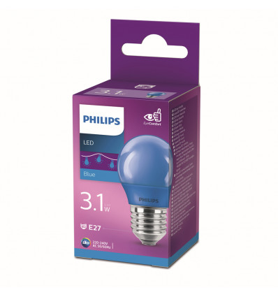 LED colored P45 E27 BLUE 1PF/6