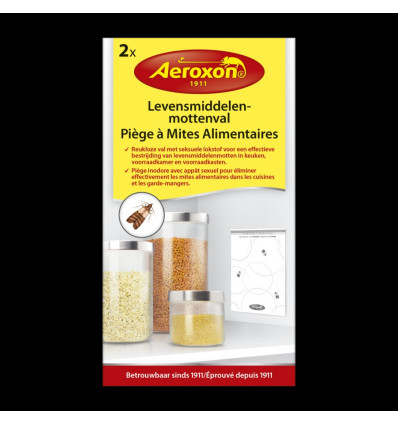 Aeroxon Levensmiddelenmottenval 2 st