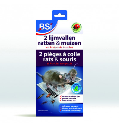 Lijmvallen muizen & ratten (2 st)
