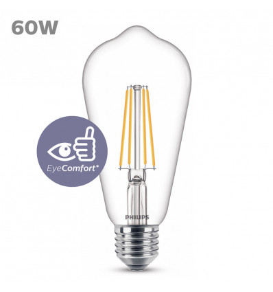 LED classic 60W ST64 E27 WW CL ND SRT4