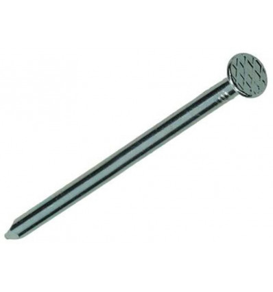 NAGEL PLATTE KOP STAAL VERZINKT 125 GR 3,5 X 80 MM