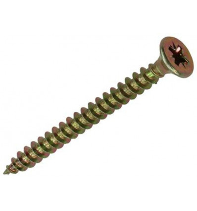 SPAANPLAATSCHROEF VZ KOP GEELVERZ.16 ST 4,0 X 45 MM