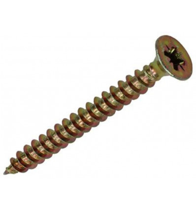 SPAANPLAATSCHROEF VZ KOP GEELVERZ.13 ST 4,5 X 45 MM