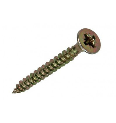 SPAANPLAATSCHROEF VZ KOP GEELVERZ. 50ST 4,0 X 35 MM