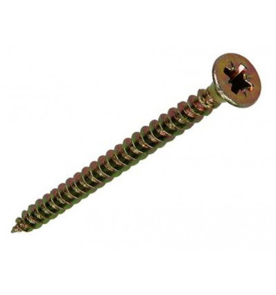 SPAANPLAATSCHROEF VZ KOP GEELVERZ. 35ST 4,0 X 50 MM