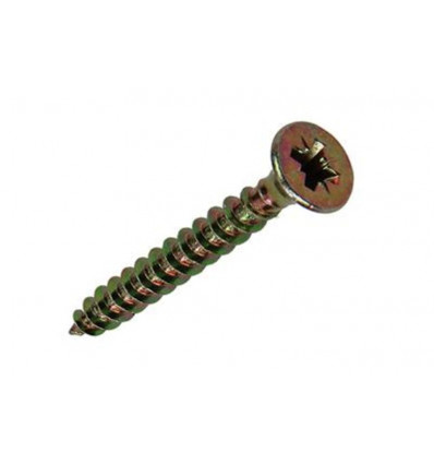 SPAANPLAATSCHROEF VZ KOP GEELVERZ. 40ST 4,5 X 35 MM
